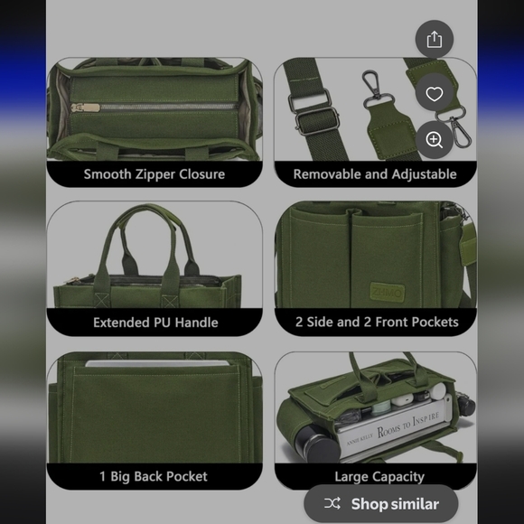 Zhmo Large Tote Bag - Picture 4 of 8